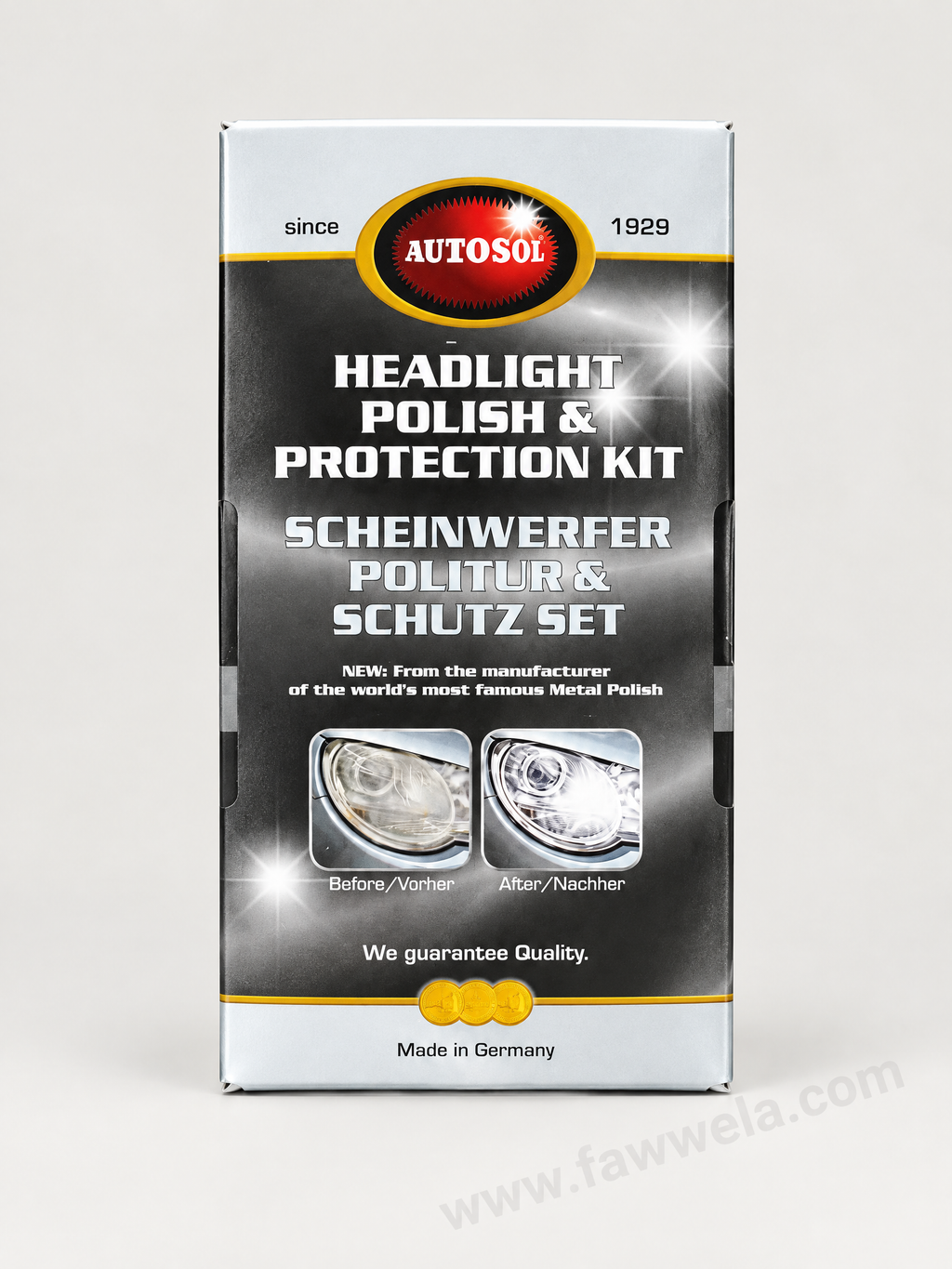 AUTOSOL Headlight Polish & Protection Kit – Made in Germany