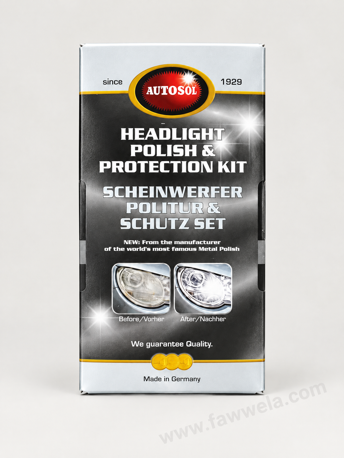 AUTOSOL Headlight Polish & Protection Kit – Made in Germany