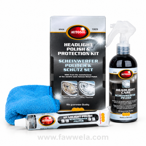 AUTOSOL Headlight Polish & Protection Kit – Made in Germany