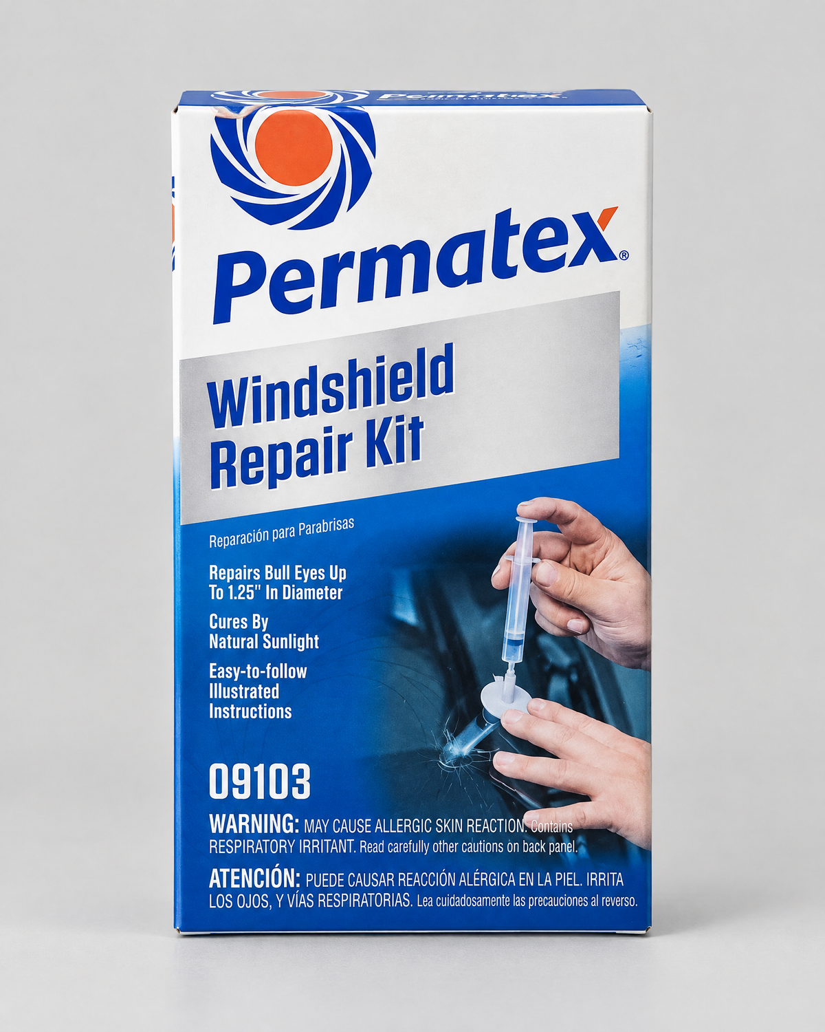 Permatex Windshield Repair Kit – Repairs Bull’s-Eye Chips up to 1.25 in