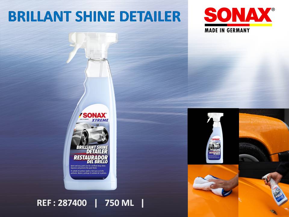 SONAX XTREME Brilliant Shine Detailer – بخاخ لتعزيز اللمعان، 750 مل